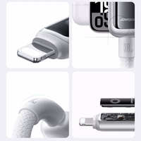 USB kabelis Joyroom S-A55 USB-C to Lightning 30W 1.2m baltas