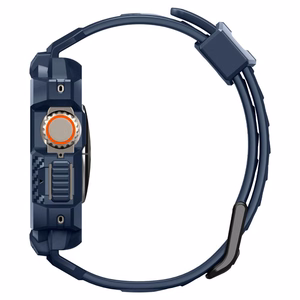 Spigen Rugged Armor Pro dėklas Apple Watch Ultra 1 / 2 (49mm) - jūrinė mėlyna