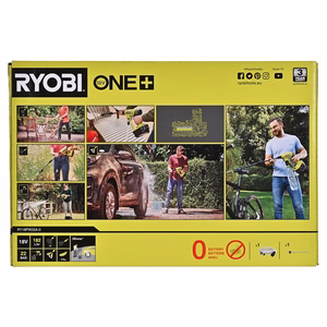 Ryobi 18V ONE+ RY18PW22A-0 – akumuliatorinis aukšto slėgio plovimo įrenginys
