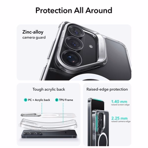 ESR Classic Hybrid Kickstand MagSafe dėklas "Samsung Galaxy S26+" - skaidrus