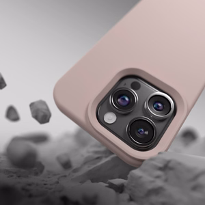Etteri silikoninis dėklas telefonui iPhone 15 Pro 6,1 šviesiai rožinis