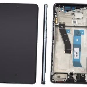 Ekranas Xiaomi Redmi Note 15 4G su lietimui jautriu stikliuku ir rėmeliu Glacier Blue originalus (service pack)