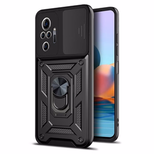 Defender Slide dėklas telefonui Xiaomi Redmi Note 10 Pro / 10 Pro Max juodas