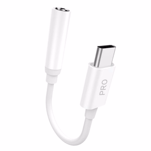 Audio adapteris Dudao L16CPro USB-C to 3.5mm baltas