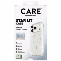 CARE by PanzerGlass Flagship Urban Explorer dėklas su baltu MagSafe iPhone 17 Pro Max - skaidrus blizgesys