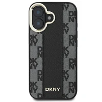 DKNY Languotas raštas magnetinis iPhone 16 Plus dėklas - juodas