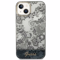 Guess GUHCP14MHGPLHG iPhone 14 Plus 6.7 "pilkas/pilkas kietas dėklas Porcelain Collection