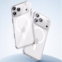 Benks magnetinis Crystal dėklas Iphone 17 Air telefonui skaidrus (su kameros valdymo mygtuku)