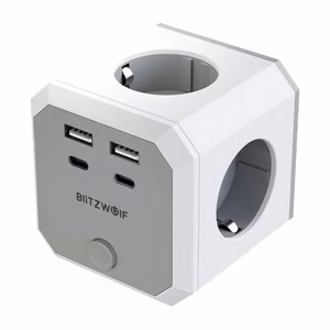 BlitzWolf BW-EC2 8-in-1 maitinimo kubas (4xAC / 2 x USB-A / 2 x USB-C)