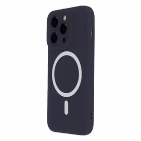 Silicon Soft Mag dėklas telefonui iPhone 14 Pro 6,1" tamsiai mėlynas