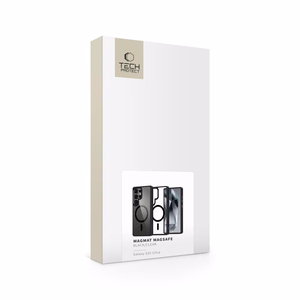 Tech-Protect MagMat MagSafe dėklas telefonui Samsung Galaxy S25 Ultra - skaidrus juodas