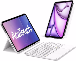Inateck KB04122 AceTouch dėklas su klaviatūra, skirtas iPad 10.9–11", baltas