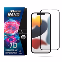 Crong 7D Nano lankstus Glass - Unbreakable 9H hybrid glass the entire iPhone 13 mini screen