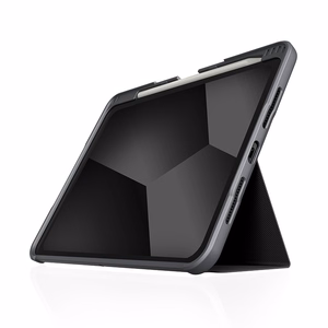 STM Dux Plus atsparus atverčiamas dėklas, skirtas iPad Pro 11" M5 (2025) / M4 (2024), juodas