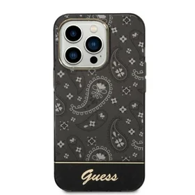 Guess Bandana Paisley iPhone 14 Pro 6.1" dėklas - juodas