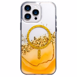 Epoxy Mag dėklas skirtas iPhone 14 Pro 6,1" oranžinis