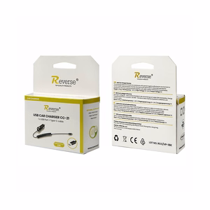 Automobilinis įkroviklis su USB-C kabeliu, 2100 mA