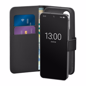 Puro Eco-Leather dėklas skirtas Samsung Galaxy S26 Plus su piniginėle - juodas
