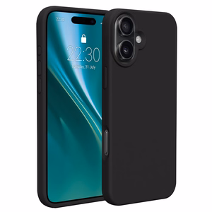 "Etteri" silikoninis dėklas "iPhone 16 Plus" 6,7" juodas