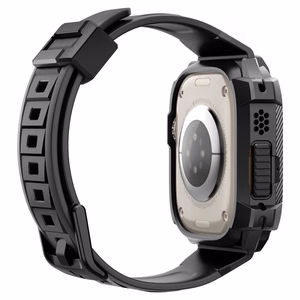 Чехол Spigen Rugged Armor Pro для Apple Watch Ultra (49mm) с ремешком — чёрный