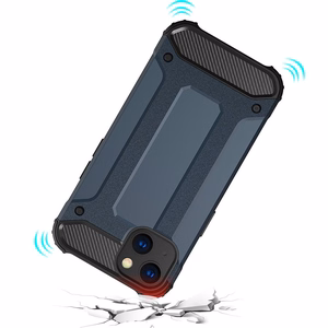 Hybrid Armor dėklas iPhone 14 Plus šarvuotas hibridinis dėklas juodas