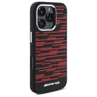 AMG silikoninis grafikos magnetinis dėklas iPhone 16 Pro Max - juodas