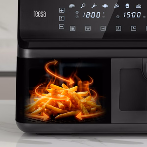 TEESA AIR FRYER DUAL POT XXL karšto oro gruzdintuvė, 8 l, 2700 W