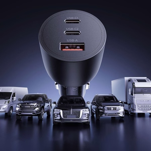 Orico PowerLink 165W USB-A + 2x USB-C automobilinis įkroviklis - juodas