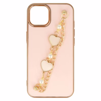 Madingas dėklas telefonui Iphone 14 Plus dizainas 3 šviesiai rožinė