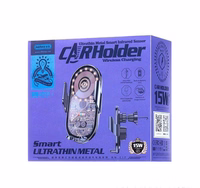 CAR HOLDER REMAX RM-C17 15W BELAIDIS juodas