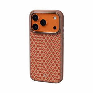 "Benks" magnetinis šarvas "Pro Armor Grid Kevlar korpusas su metaliniu rėmu 600D (YB69), skirtas Iphone 17 Pro orange