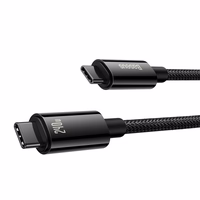 USB kabelis Baseus Tungsten 240W USB-C to USB-C 1.0m juodas CAWJ040001