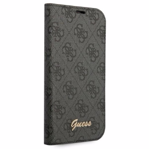 Dėklas telefonui Guess GUBKP14LHG4SHK iPhone 14 Pro 6.1" - juodas / juodasis logotipas 4G Vintage Gold Logo