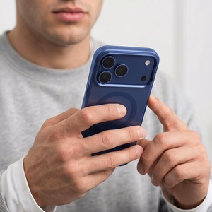 Tech-Protect MagZero MagSafe dėklas, skirtas iPhone 17 Pro Max / 18 Pro Max – matinis tamsiai mėlynas