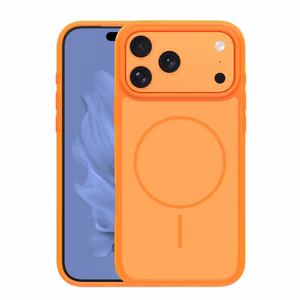 Frame Thin Mag dėklas for iPhone 17 Pro 6,3" oranžinis