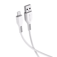 JELLICO laidas KDS-32 Micro USB 3.1A 2M Baltas