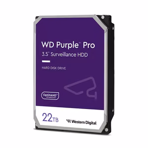 Western Digital Purple Pro vidinis kietasis diskas 22 TB 7200 RPM 512 MB 3.5" „Serial ATA III“