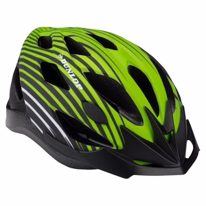 Dunlop reguliuojamas MTB dviračio šalmas, M dydžio, 55–58 cm, žalias ir juodas