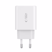 "Tech-Protect NC30W" įkroviklis 2x USB-C PD 30W / USB-A QC 3.0 - juodas