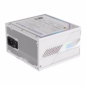 GIGABYTE AORUS ELITE P850W ICE maitinimo šaltinis - PCIe 5.0, 80 PLUS Platinum, pilnai modulinė konstrukcija, 120mm ventiliatorius, ATX 3.0 suderinamas, EU kištukas