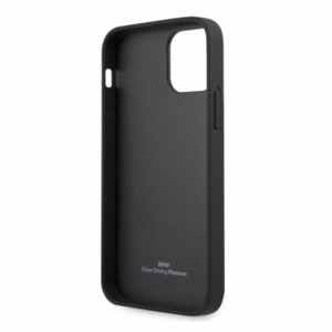 BMW Odinis perforuotas dėklas iPhone 12 / iPhone 12 Pro - juodas