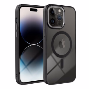 COLOR EDGE MAG COVER dėklas telefonui suderinamas su MagSafe iPhone 15 Pro juodas
