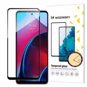 Wozinsky pilno klijavimo grūdintas stiklas Motorola Moto G Stylus 2022 9H pilno ekrano grūdintas stiklas su juodu rėmeliu