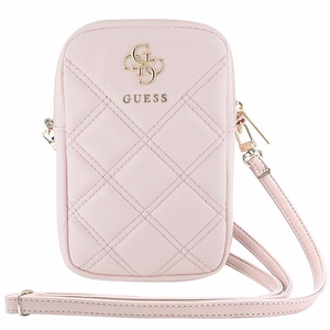 Guess krepšys GUWBZPSQSSGProžinis/pink Zip Quilted 4G