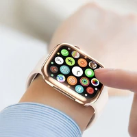 LCD apsauginis stikliukas/dėklas Dux Ducis Samo Apple Watch 45mm rožinis