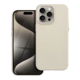 Dėklas skirtas iPhone 15 PRO MAX Forcell F-Protect Frame Premium suderinamas su Magsafe senovinė balta