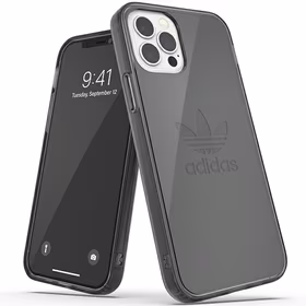 Adidas OR Apsauginis skaidrus dėklas iPhone 12 / iPhone 12 Pro - juodas