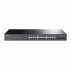 TP-Link JetStream TL-SG2428P tinklo komutatorius Valdomas L2/L2+ Gigabit Ethernet (10/100/1000) Maitinimas per Eternetą (PoE) 1U Juoda
