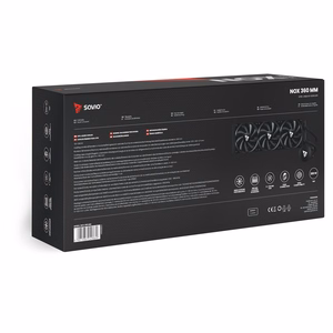 Savio NOX 360 mm Procesorius Aušinimo skysčiu rinkinys 12 cm Juoda 1 vnt