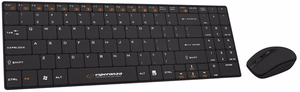 Esperanza EK122K klaviatūra RF belaidė QWERTY juoda